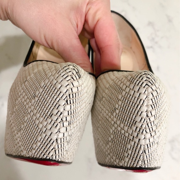 Christian Louboutin Raffia Daffodile Heels SZ 36 - Picture 5 of 16